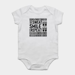 Sweat Smile Repeat Baby Bodysuit